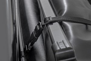 Nissan Frontier Soft Roll Up Bed Cover - Rough Country - Matte Black - '05-'21